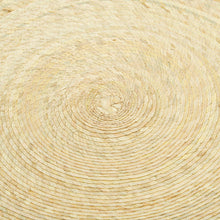 Load image into Gallery viewer, Single Layer Braided Palm Frond Accent Mat from Mexico - Single Braided Circles | NOVICA
