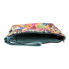 Load image into Gallery viewer, Costa Rican Polyester Wristlet Bag with Tropical Design - Wild View | NOVICA
