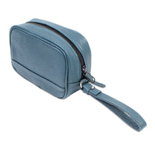 Load image into Gallery viewer, Pacific Blue Leather Travel Tote with Zippered Compartment - Guanajuato Tote | NOVICA
