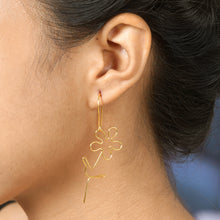 Load image into Gallery viewer, Hand Made Gold-Plated Floral Earrings - Make My Day | NOVICA
