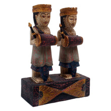 Load image into Gallery viewer, Hand Made Albesia Wood Statuette - Accompanying Ceng Ceng | NOVICA
