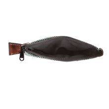 Load image into Gallery viewer, Adjustable Cotton and Leather Sling Bag - Comalapa Diamonds in Mint | NOVICA
