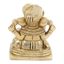Load image into Gallery viewer, Hand Crafted Brass Ganesha Statuette - Golden Ganesha | NOVICA
