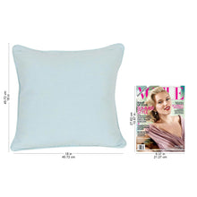 Load image into Gallery viewer, Square Mint Green Cushion Covers (Pair) - Mint Elegance | NOVICA
