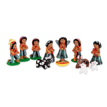 Load image into Gallery viewer, Handcrafted Ceramic Nativity Scene (12 Pieces) - Santo Tomas Christmas | NOVICA
