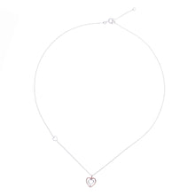 Load image into Gallery viewer, Rose Gold and Sterling Silver Necklace - Dual Hearts | NOVICA
