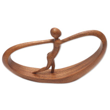 Load image into Gallery viewer, Hand Carved Suar Wood Statuette - Spirit Away | NOVICA
