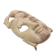 Load image into Gallery viewer, Artisan Crafted Wood Mask from Bali - Mellow Mood | NOVICA
