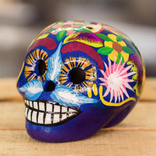 Load image into Gallery viewer, Skull with Macaws in Blue
