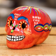 Load image into Gallery viewer, Flowery Skull in Red
