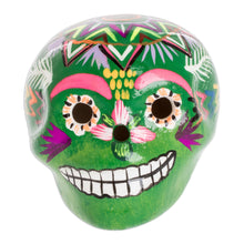 Load image into Gallery viewer, Ceramic Figurine from Guatemala - Colorful Skull | NOVICA
