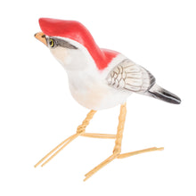 Load image into Gallery viewer, Artisan Crafted Bird Sculpture - Araripe Manakin | NOVICA

