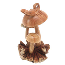 Load image into Gallery viewer, Mushroom Motif Wood Sculpture - Fierce Scorpion | NOVICA
