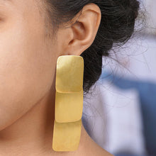 Load image into Gallery viewer, Hand Crafted Gold-Plated Dangle Earrings - Reflection of Life | NOVICA
