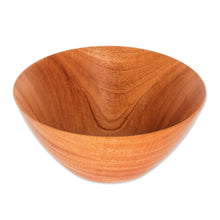 Load image into Gallery viewer, Food-Safe Mahogany Serving Bowl (9 Inch) - To the Table | NOVICA
