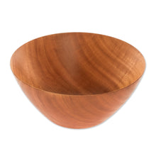 Load image into Gallery viewer, Food-Safe Mahogany Serving Bowl (9 Inch) - To the Table | NOVICA
