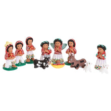 Load image into Gallery viewer, 12 Piece Ceramic Nativity Scene with Apparel from Santiago - Christmas in Santiago | NOVICA
