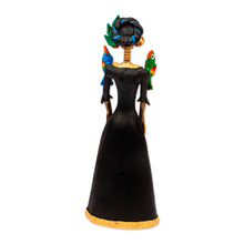 Load image into Gallery viewer, Handmade Ceramic Day of the Dead Statuette - La Catrina Regina | NOVICA
