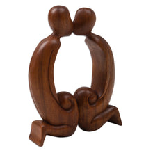 Load image into Gallery viewer, Romantic Wood Sculpture from Bali - Healing Love | NOVICA
