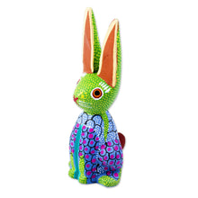 Load image into Gallery viewer, Multicolored Rabbit Alebrije Sculpture - Colorful Bunny | NOVICA
