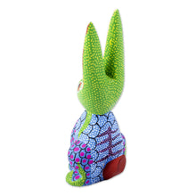 Load image into Gallery viewer, Multicolored Rabbit Alebrije Sculpture - Colorful Bunny | NOVICA

