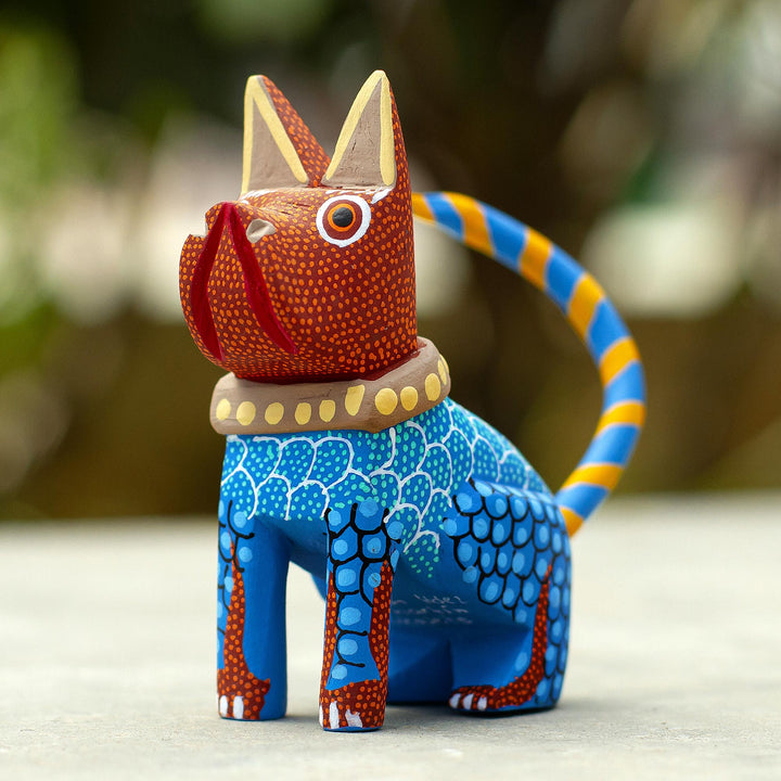 Artisan Handcrafted Dog Alebrije - Spike | NOVICA