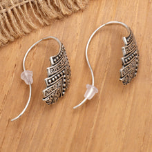 Load image into Gallery viewer, Artisan Crafted Sterling Silver Drop Earrings - Pages of Love | NOVICA
