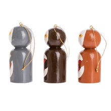 Load image into Gallery viewer, Guatemalan Handcrafted Reclaimed Wood Ornaments (Set of 3) - Love Sloth | NOVICA
