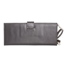 Load image into Gallery viewer, Handcrafted Black Leather Wallet from Costa Rica - Family Tradition in Black | NOVICA
