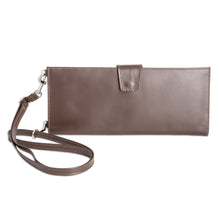Load image into Gallery viewer, Handcrafted Brown Leather Wallet from Costa Rica - Family Tradition in Brown | NOVICA
