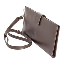 Load image into Gallery viewer, Handcrafted Brown Leather Wallet from Costa Rica - Family Tradition in Brown | NOVICA
