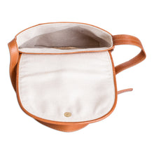 Load image into Gallery viewer, Costa Rican 100% Leather Shoulder Bag with Magnetic Snap - Feminine Style | NOVICA
