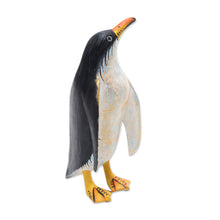 Load image into Gallery viewer, Hand Crafted Jempinis Wood Penguin Statuette - Friendly Penguin | NOVICA
