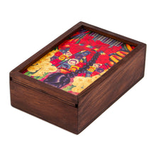 Load image into Gallery viewer, Handmade Decoupage Wood Box with Printed Cover from Mexico - Wistfulness | NOVICA

