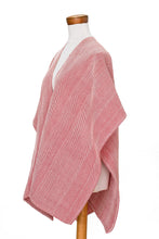 Load image into Gallery viewer, Strawberry Ruana Made with 100% Cotton in El Salvador - Strawberry Cojutepeque | NOVICA
