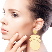 Load image into Gallery viewer, Hand Crafted Gold-Plated Dangle Earrings from Indonesia - Shine Throughout | NOVICA
