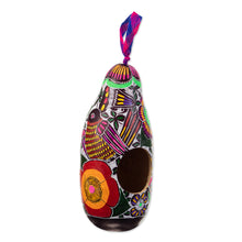 Load image into Gallery viewer, Hand-carved Hand-painted Dried Gourd Birdhouse from Peru - Home Sweet Home | NOVICA
