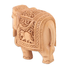 Load image into Gallery viewer, Handcrafted Kadam Wood Elephant Sculpture - Indian Grandeur | NOVICA
