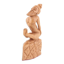 Load image into Gallery viewer, Hand-Carved Yoga-Themed Sculpture - Dandasana | NOVICA

