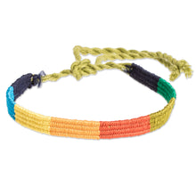 Load image into Gallery viewer, Handwoven Wristband Bracelet from Guatemala - Multicolor Friendship | NOVICA
