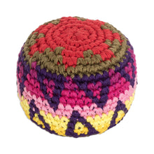 Load image into Gallery viewer, Handknit Multicolor Cotton Hacky Sack from Guatemala - Geometric Mix | NOVICA
