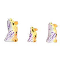 Load image into Gallery viewer, Handcrafted Owl Ceramic Figurines from Guatemala (Set of 3) - Owl Reunion | NOVICA
