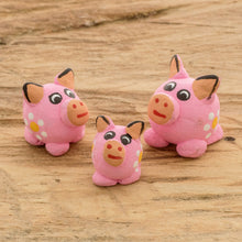 Load image into Gallery viewer, Pink Pig Family

