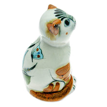 Load image into Gallery viewer, Cat Themed Ceramic Figurine Hand-Painted in Mexico - Traditional Cat | NOVICA
