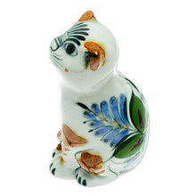 Load image into Gallery viewer, Cat Themed Ceramic Figurine Hand-Painted in Mexico - Traditional Cat | NOVICA
