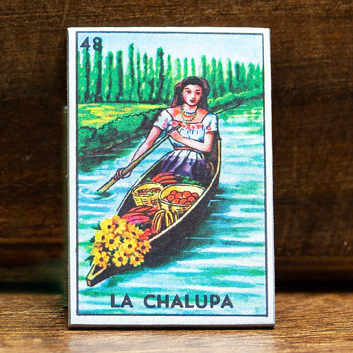 Mexican Decoupage Wood Magnet with Nature-Themed Decoupage - Mexican Rivers | NOVICA