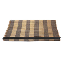 Load image into Gallery viewer, Handcrafted Cotton Blend Table Runner with Striped Pattern - Warm Stripes | NOVICA

