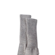 Load image into Gallery viewer, Light Grey Baby Alpaca Blend Socks with Copper Fiber - Light Grey Comfort | NOVICA
