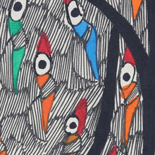 Load image into Gallery viewer, Signed Madhubani Painting with Colorful Birds - Birds's Saga II | NOVICA

