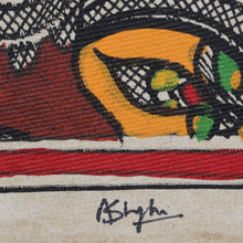 Load image into Gallery viewer, Handmade Paper Madhubani Painting of Ganesha in Lalitasana - Lord Ganesha in Lalitasana | NOVICA
